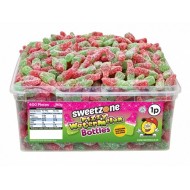 Sweetzone 100% Halal Jelly Sweets - Fizzy Watermelon Bottles Tub Of 350pcs